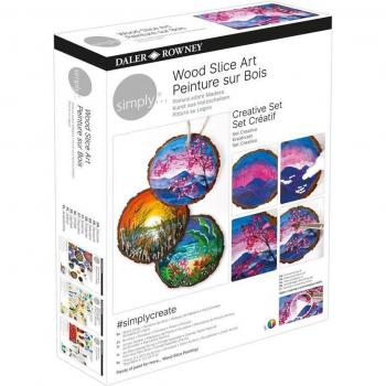 Set Creativo Simply Daler-Rowney de 18 Piezas para Pintura en Madera