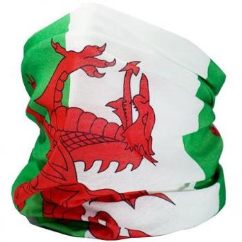 Ruffnek Bandera Gales / y Ddraig Goch Multifuncional Calentador de Cuello,Bufanda,Bandana,Diadema