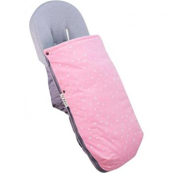 Saco Universal de Algodón Jyoko para Cochecito y Silla de Paseo - Impermeable y Aislamiento Térmico, Color Pink Sparkles
