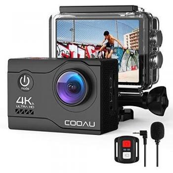 COOAU Cámara Deportiva 4K/30FPS 20MP WiFi