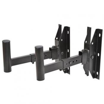 QTX 129.097UK Adjustable Wall Speaker Mount Bracket Black