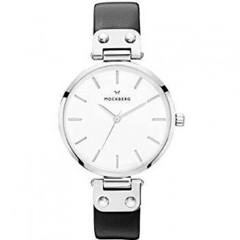 Reloj Mockberg Astrid 34 Mm - Acero Inoxidable y Cuero Genuino