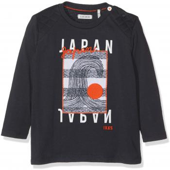 IKKS tee Shirt Manches Longues, Camiseta para Bebés, Bleu