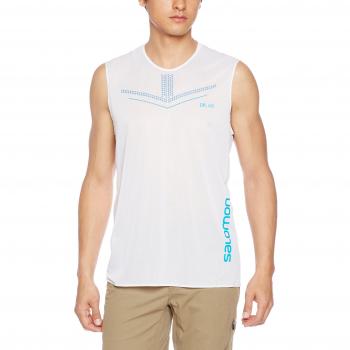 Salomon S-Lab Sense M Camiseta sin Mangas, Hombre, Blanco