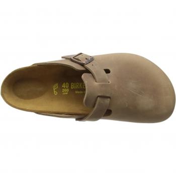 Birkenstock Boston Oiled Leather Clogs - Tobacco Brown - UK Size 8 (EU 42)