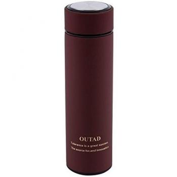 OUTAD Botella Térmica Termo Esmerilado Doble Pared de Acero Inoxidable con Aislamiento al Vacío Boca Ancha 500ml
