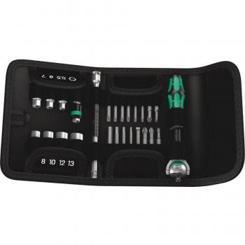 Wera Kraftform Kompakt Zyklop Speed 1/4 Drive Metric Ratchet and Socket Set, 26-Piece