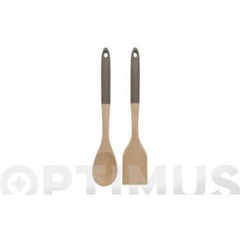 Taza café/cortado con plato de gres mate, set de 6 unidades surtidas de 20 cl