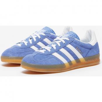 Adidas Gazelle Indoor Women's Sneakers - Blue Fusion/FTWR White/Gold met, Size 8 UK