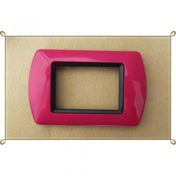 Placas ABS Compatibles para Enchufes Master Modo Colorra - Fucsia - 4 Foros