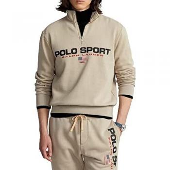 Ralph Lauren Men's Beige Sweatshirt Jumper Size S