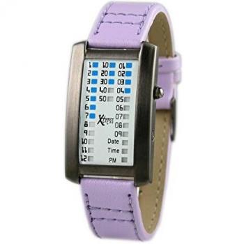 Reloj Binario Xtress para Hombre de Cuarzo con Correa en Cuero XDA1030P, dimensiones 27x47 mm