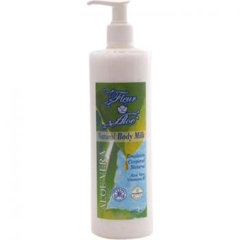Leche corporal hidratante de aloe vera 500 ml con extracto de FleurAloe