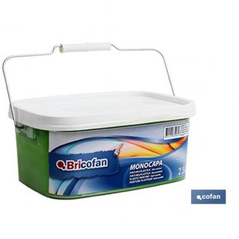 Pintura Plástica Monocapa Verde Yuca 2.5 Litros (Pack: 1)