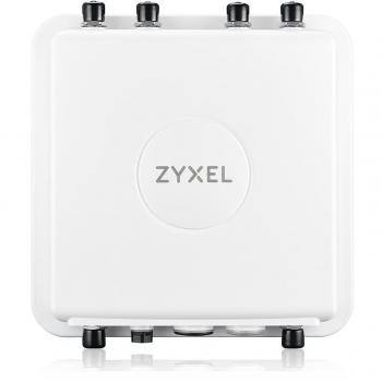Zyxel WAX655E-EU0101F Wifi6 4x4 Outdoor Access Point - Alta velocidad de 4800 Mbit/s en color blanco con tecnología Power over Ethernet (PoE)