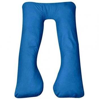 vidaXL Almohada de Embarazo y Lactancia 90x145 cm Azul Forma de U 90x145 cm