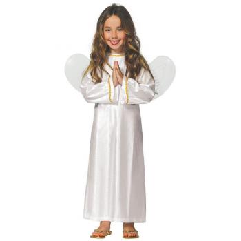 Disfraz de Ángel Blanco para Niños de 3 a 4 Años - Ideal para Fiestas, Navidad y Carnaval