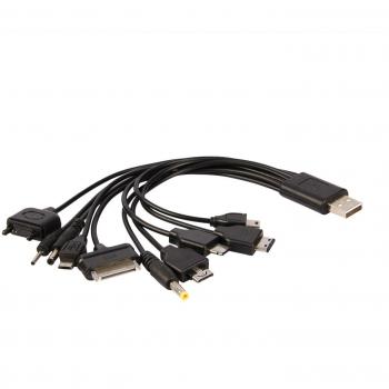 THT Trade 10in1 - Cargador USB universal para móvil y reproductor de mp3