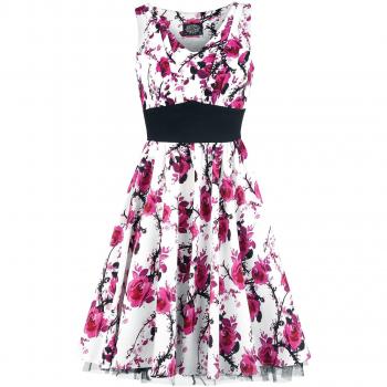 H&R London Vestido Foral Rosa Vestido blanco-rosa M