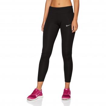 Nike W NK ESSNTL TGHT DF Mallas, Mujer, Negro, XL