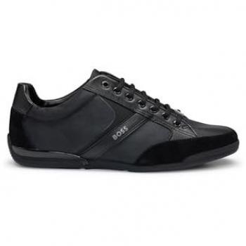 Zapatillas BOSS Saturn MX A 10216105 Negro, características: color negro, diseño bajo, talla 46 EU, estilo sneaker