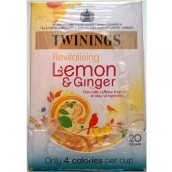 Twinings limón y jengibre Bolsitas de té - 4 x 20 de