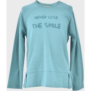 Camiseta de niña de algodón de manga larga - La Ormiga 1021092203 azul