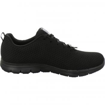 Skechers Work Ghenter Bronaugh Sneakers - Black, Memory Foam Insole, Size 36