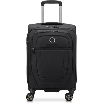 Maleta Delsey Paris Helium DLX 2.0 expandible de cabina, 48L, color negro, con 4 ruedas dobles