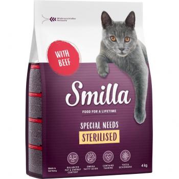 Smilla Adult Sterilised with Beef Cat Food - 4kg