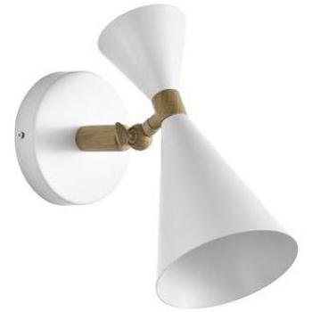 Aplique de Pared Luna Blanco 1xE27 - Funcionalidad Versátil y Orientable