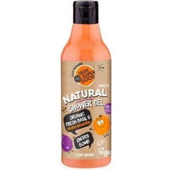 Organic Shop Skin Super Good Natural Shower Gel Fresh Organic Basil & Frozen Mandarin 250ml