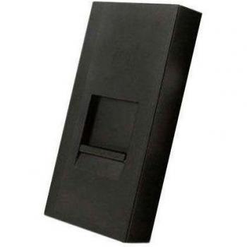 Conector Teléfono RJ11 Negro para Mecanismo de Empotrar LEDBOX