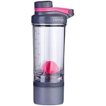 Contigo Shake and Go FIT Compartment Botella de Hidratación, Unisex Adulto, Rosa, Talla Única