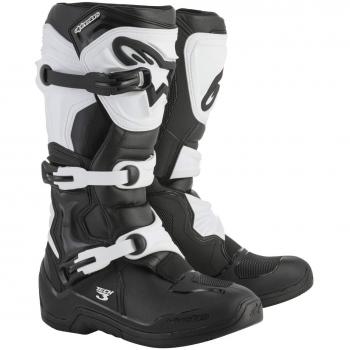Youth Tech 3S Boots - PC, Alpinestars Men's 3S Tech 7 Boots, Black White, Size 42 EU