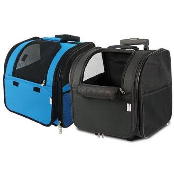 Bolso-Mochila con Ruedas y Tirador Ibañez para Transporte de Mascotas