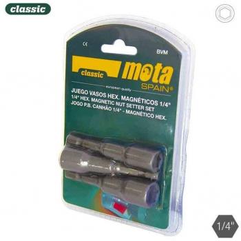 Juego de Vasos Hexagonales Magnéticos 8-10-11mm - Blíster de 3 Unidades Mota Herramientas
