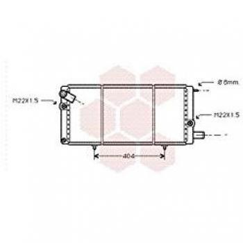 Van Wezel 40002085 Radiador, refrigeración del motor