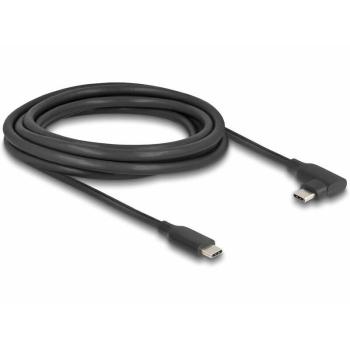 Cable USB 3.1 Activo C a Clavija Acodada, 3 m, 10 Gbps, 60 W