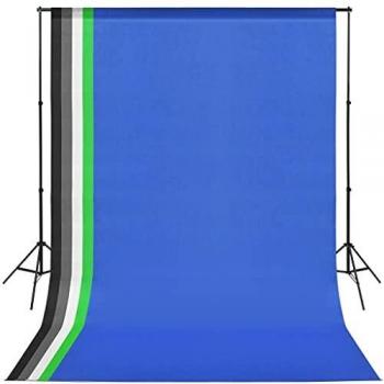 Kit de estudio fotográfico con 5 escenarios coloridos y soporte ajustable