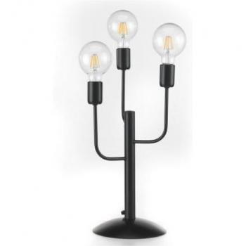 Lámpara de mesa MANTIS 3 Luz Metal Negro
