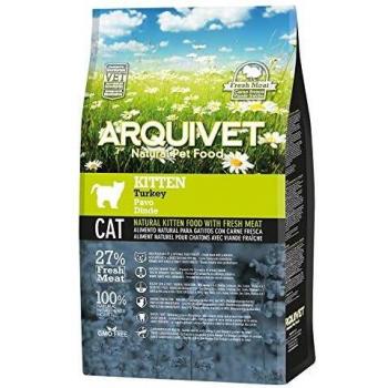 ARQUIVET Kitten Pienso Pavo 1,5 Kg para Gatitos - Pienso Natural con Carne Fresca de Pavo para Gatos de 2 a 12 Meses - Comida Seca para Gatos Junior - Alta digestibilidad, gastrointestinal