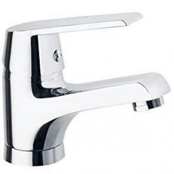 Ramon Soler 60A300727 Cártago - Grifo de lavabo altura S, acabado cromado Diamond Finish, ahorro de agua S2 del 50%, limitador de temperatura y sistema anticorrosión patentado, Cromo