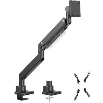 Soporte para monitor LogiLink de aluminio, 17-57, brazo ajustable de 526 mm, montaje en escritorio