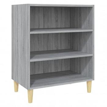 Aparador de aglomerado color gris Sonoma 57x35x70 cm