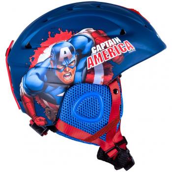 Casco de Esquí Infantil Avengers Capitán América Unisex Color Azul Oscuro