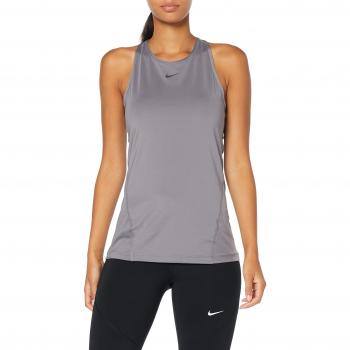 Nike W NP Tank All Over Mesh, Mujer, Gunsmoke/Black, M