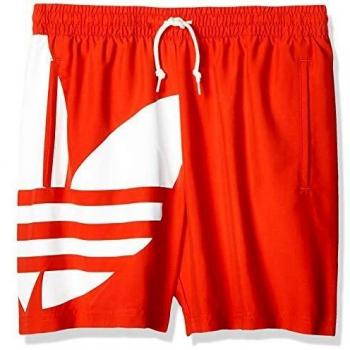 adidas Big Trefoil SWM Bañador, Hombre, Rojo