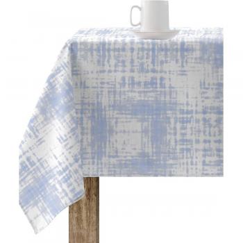 MUARÉ Mantel antimanchas blanco jaspeado para mesa rectangular