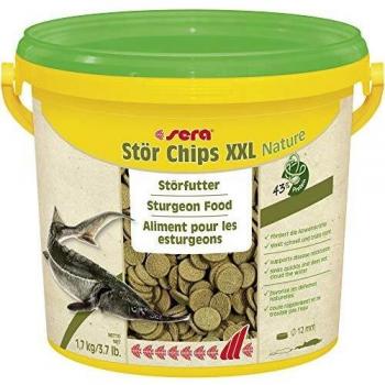 Sera Stör Chips XXL para Esturiones Grandes Peces Estanques Comida